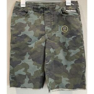 Boys Camo Shorts XL~16 Green Pull On With Drawstrings ✨NEW✨ By Art Class